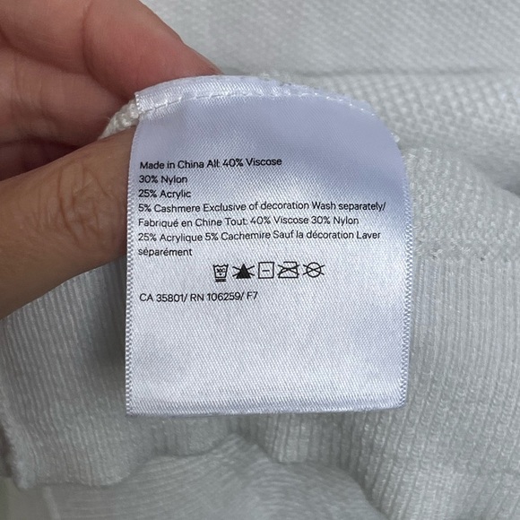 Lululemon City Calm Short Sleeve Sweater
White 2020 W3CZHS Cashmere Cashlu Sz 6 - Picture 8 of 8